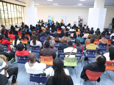 Students and professionals attending a seminar at Hallmark Institute of Professionals, Nairobi campus